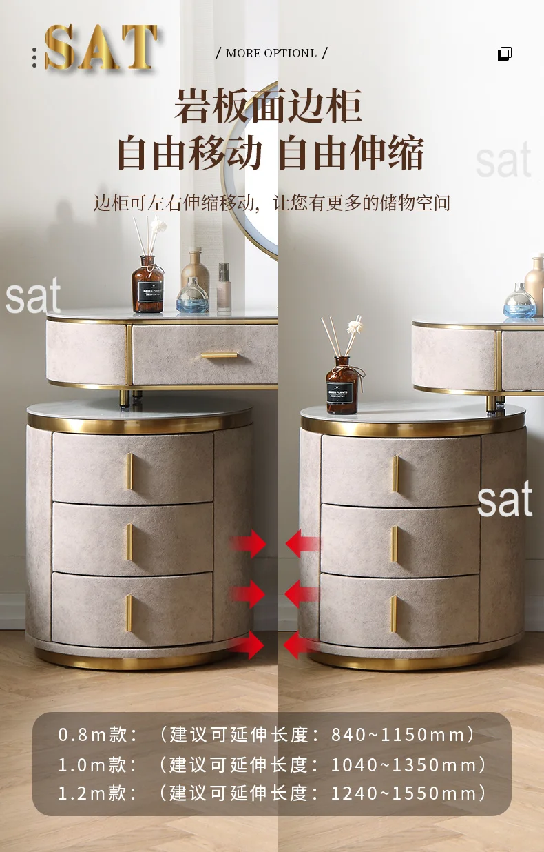 &Nordic Drawers Storage Vanity Table Minimalist Bedroom Makeup Drawer Dressing Table Desk Bedroom Furnitur