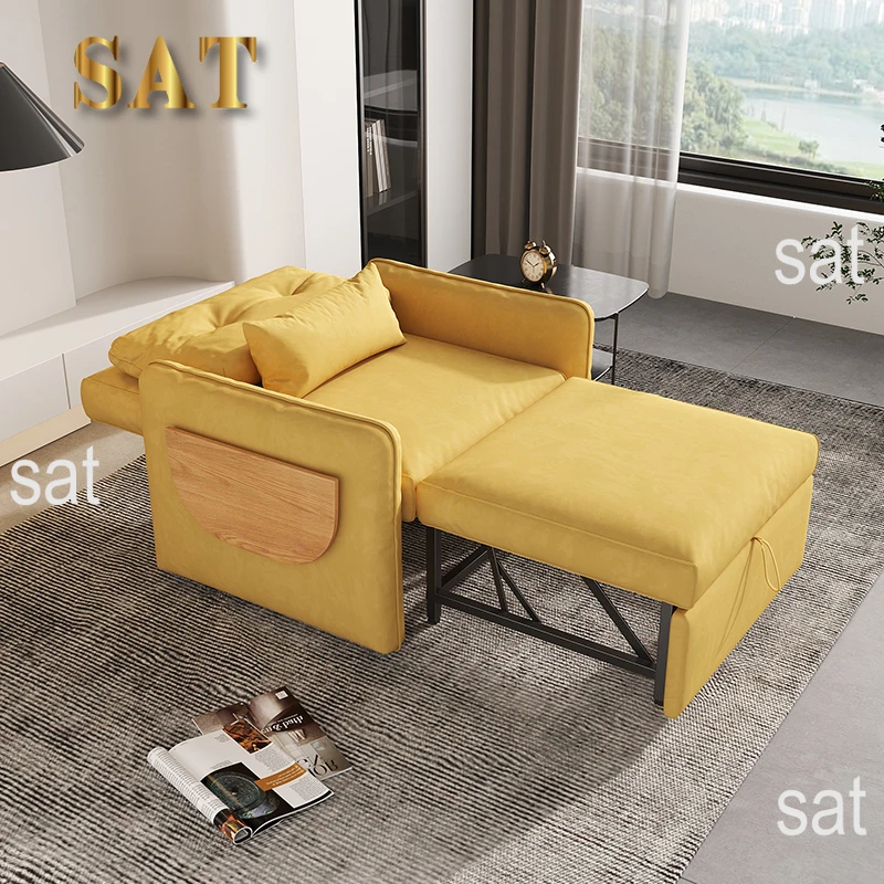 ky-Modern Sofa Cum Bed One Seater Fabric Sleeper Sofa Bed Multifunctional Adjustable Single Folding Sofa Bed)