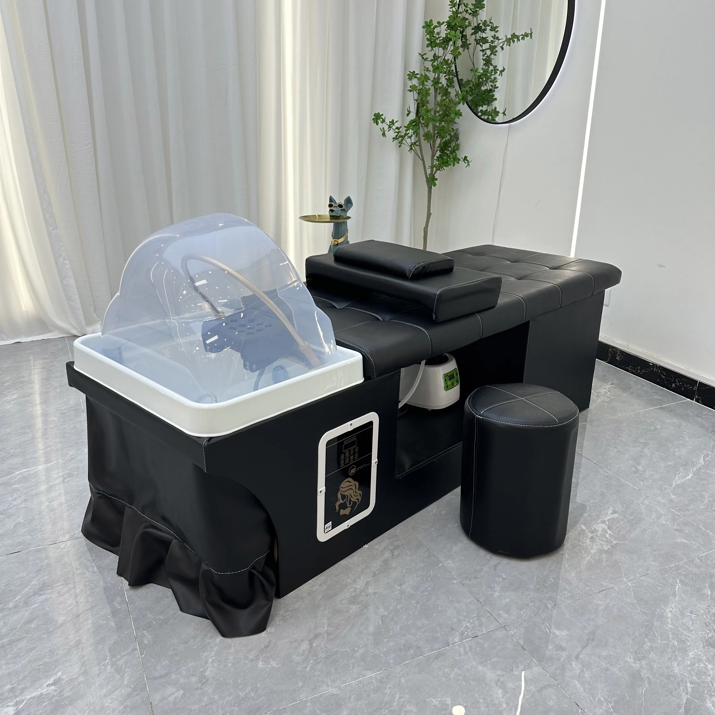 Hydrotherapy Water Circulation Shampoo Bed For Salon Head Massage Spa Therapy