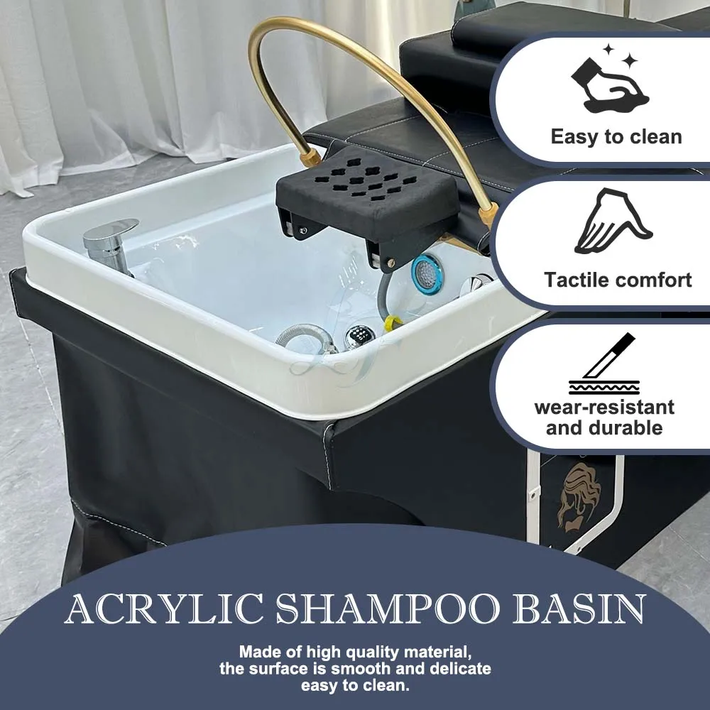 Hydrotherapy Water Circulation Shampoo Bed For Salon Head Massage Spa Therapy