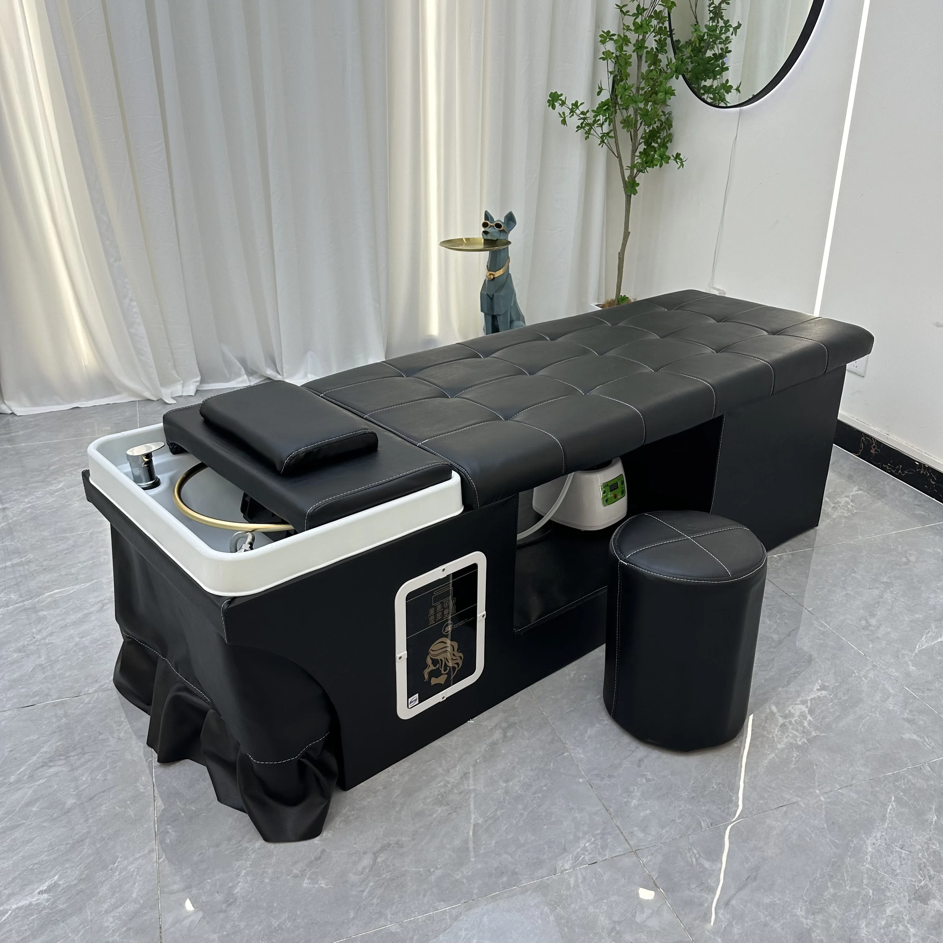 Hydrotherapy Water Circulation Shampoo Bed For Salon Head Massage Spa Therapy