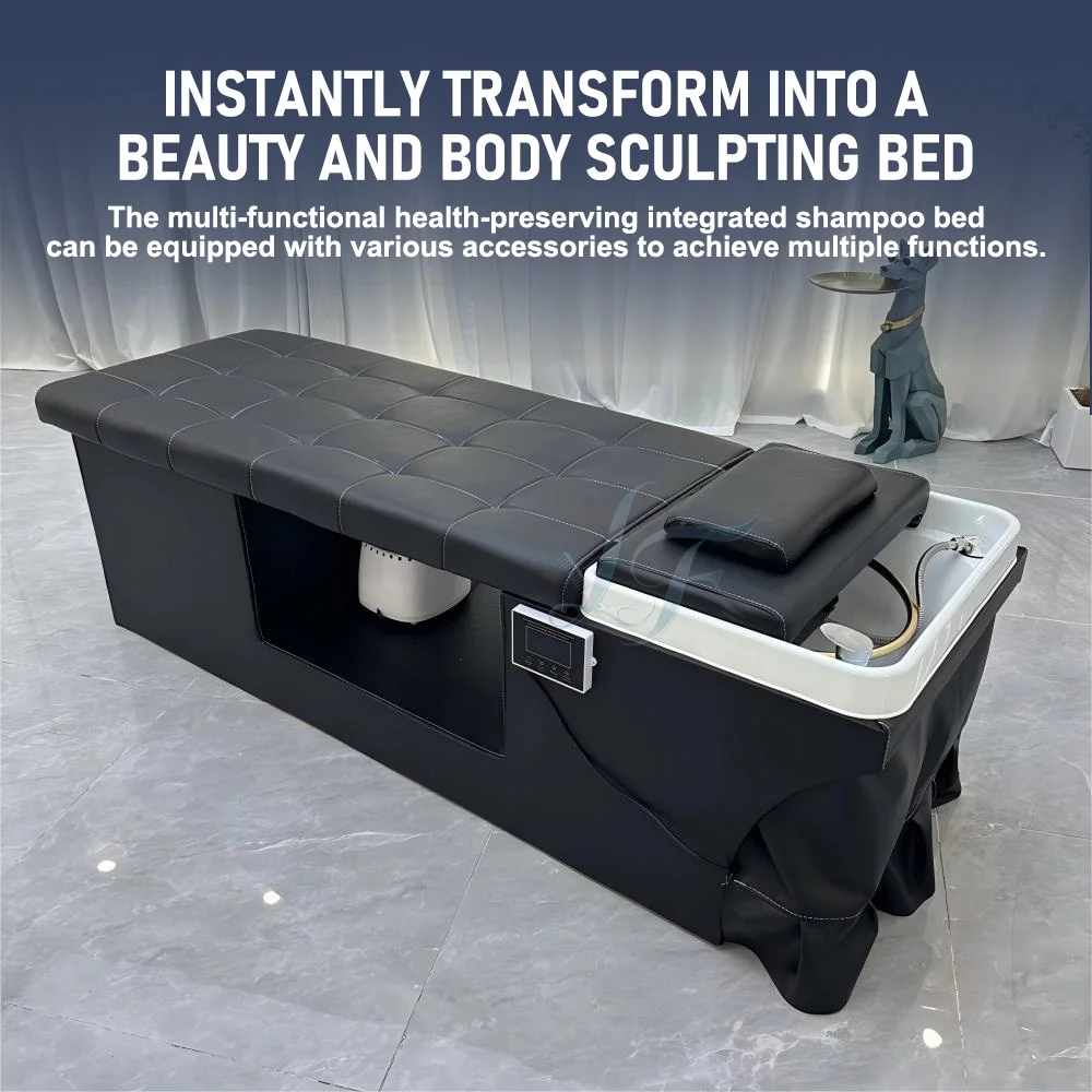 Hydrotherapy Water Circulation Shampoo Bed For Salon Head Massage Spa Therapy