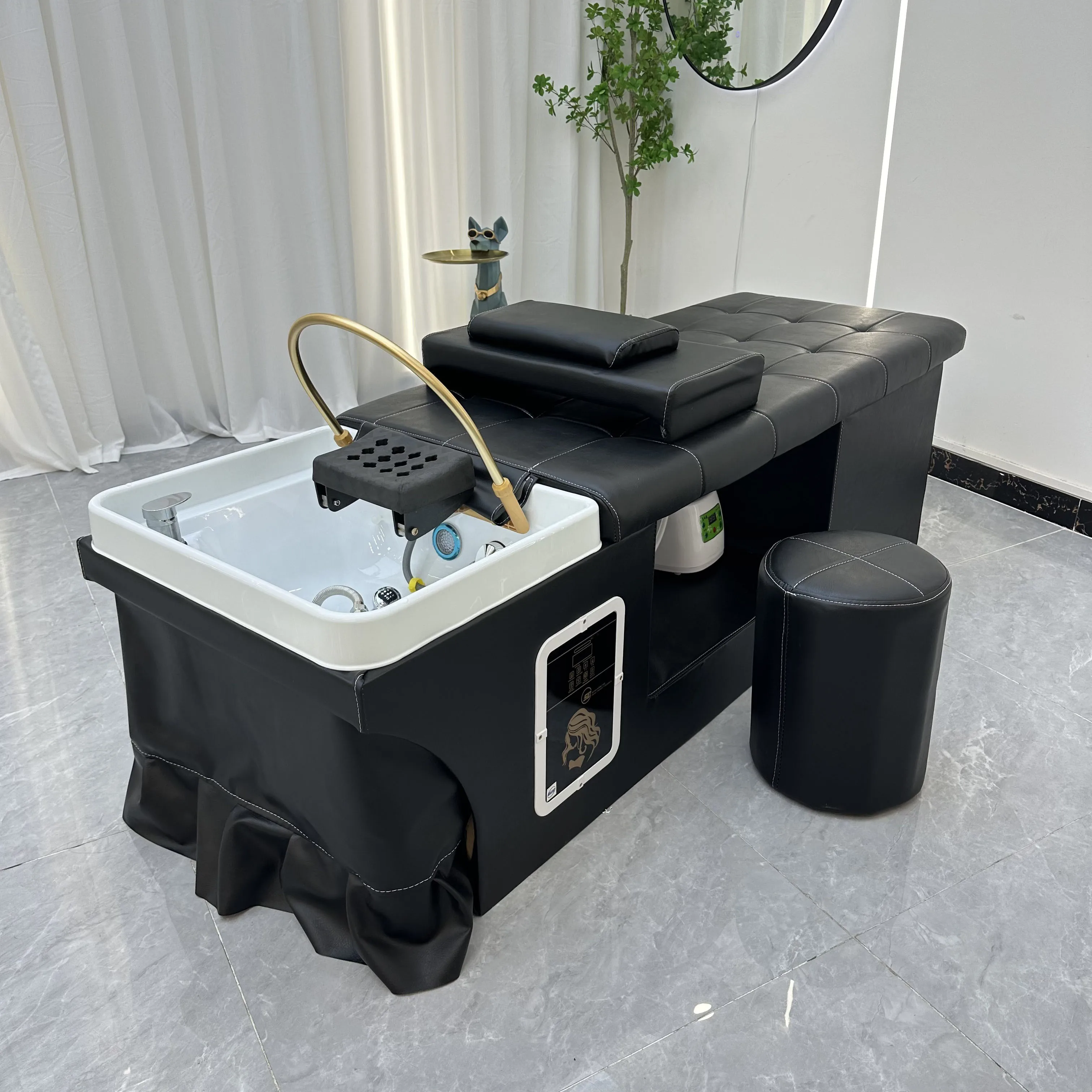 Hydrotherapy Water Circulation Shampoo Bed For Salon Head Massage Spa Therapy