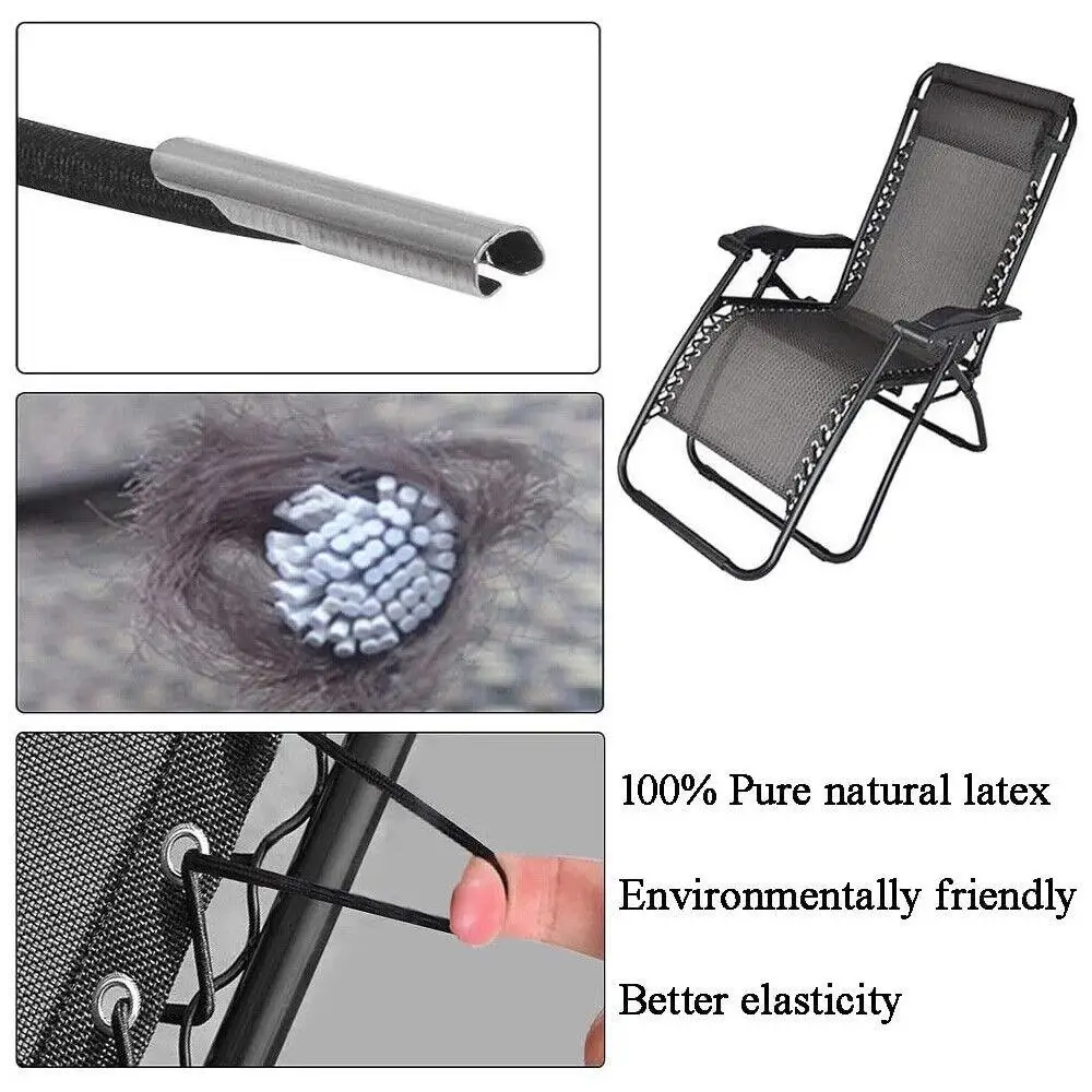 4Pcs/set Useful Sun Loungers Garden Binding Rope Elastic Cord Recliner Chairs Accessories Chair Recliner