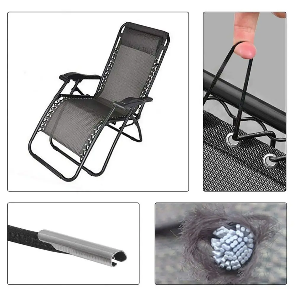 4Pcs/set Useful Sun Loungers Garden Binding Rope Elastic Cord Recliner Chairs Accessories Chair Recliner