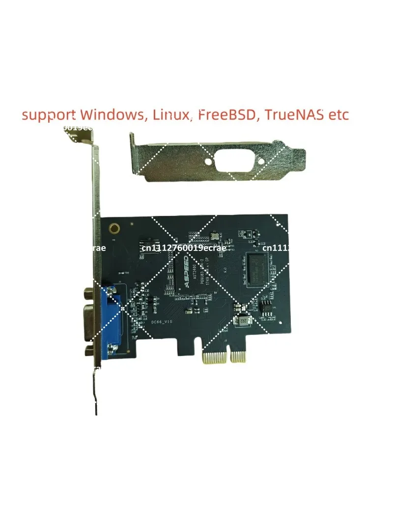 AST2400 graphics card PCIe X1 VGA local display, suitable for Windows Linux FreeBSD FreeNAS Solaries (without IPMI)