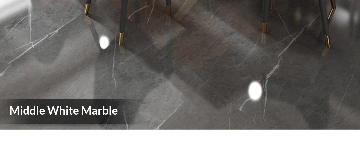 Any Size Custom Luxury Marble Dining Table With Gold Metal Frame Waterproof Wear Resistant Stable For Dining Guest Room