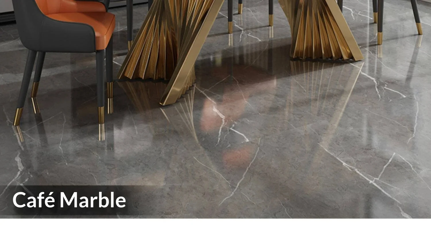 Any Size Custom Luxury Marble Dining Table With Gold Metal Frame Waterproof Wear Resistant Stable For Dining Guest Room