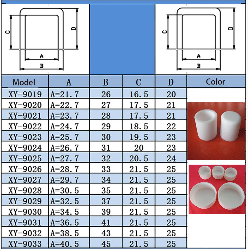 White Silicone Rubber Round Anti-Slip Protective Sleeve 3~56.5mm Dust Seal Blanking End Stopper Protection Cover Round End Cap