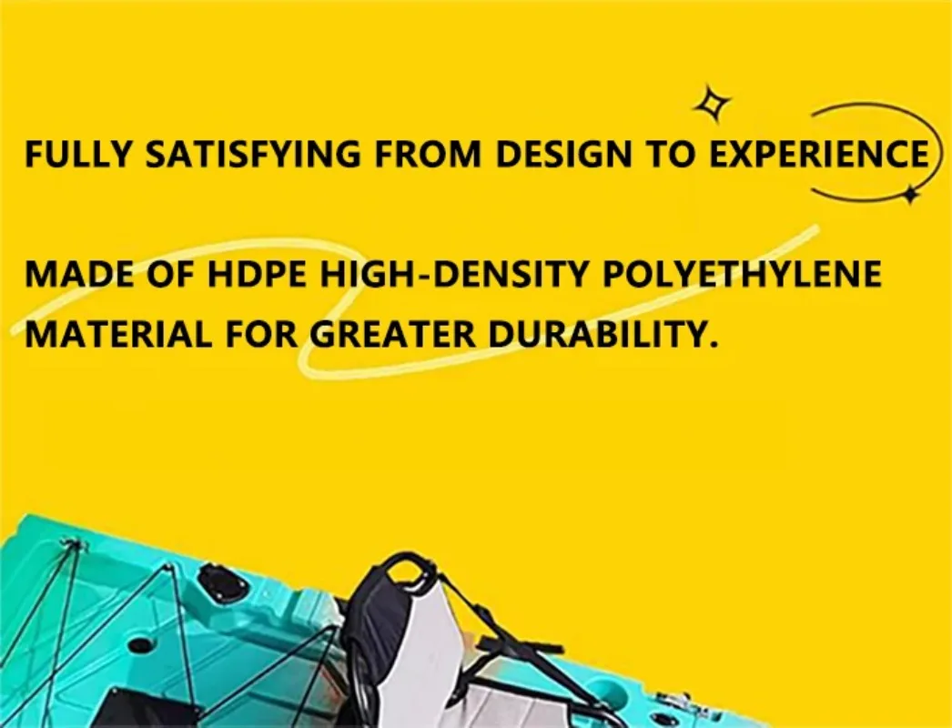 HDPE Modular Kayak Electric/Pedal-Driven Inflatable Kayak Portable Lightweight Fishing Kayak Canoe with Durable Accessories