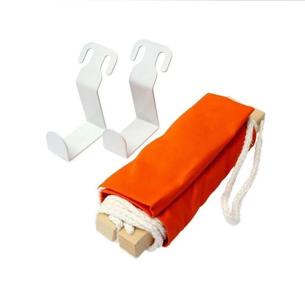 Creative Pastoral Resting Hammock Adjustable Polyester Cotton Cloth Foot Hammock Comfortable Office Desk Resting Swing
