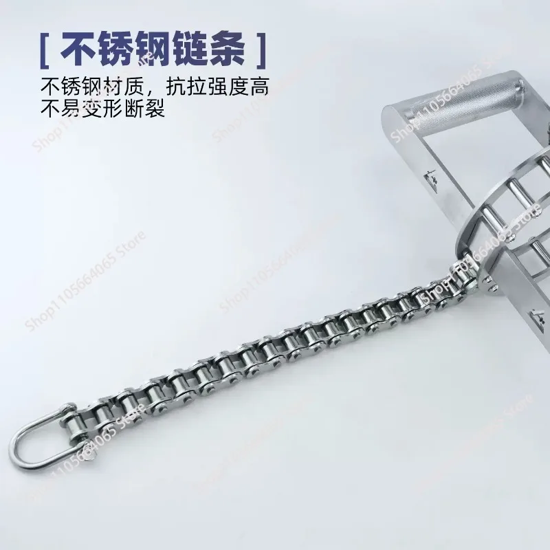 Stainless steel H-shaped stretch handle High pull down Low pull Sitting rowing handle Strength equipment accessories 1pcs