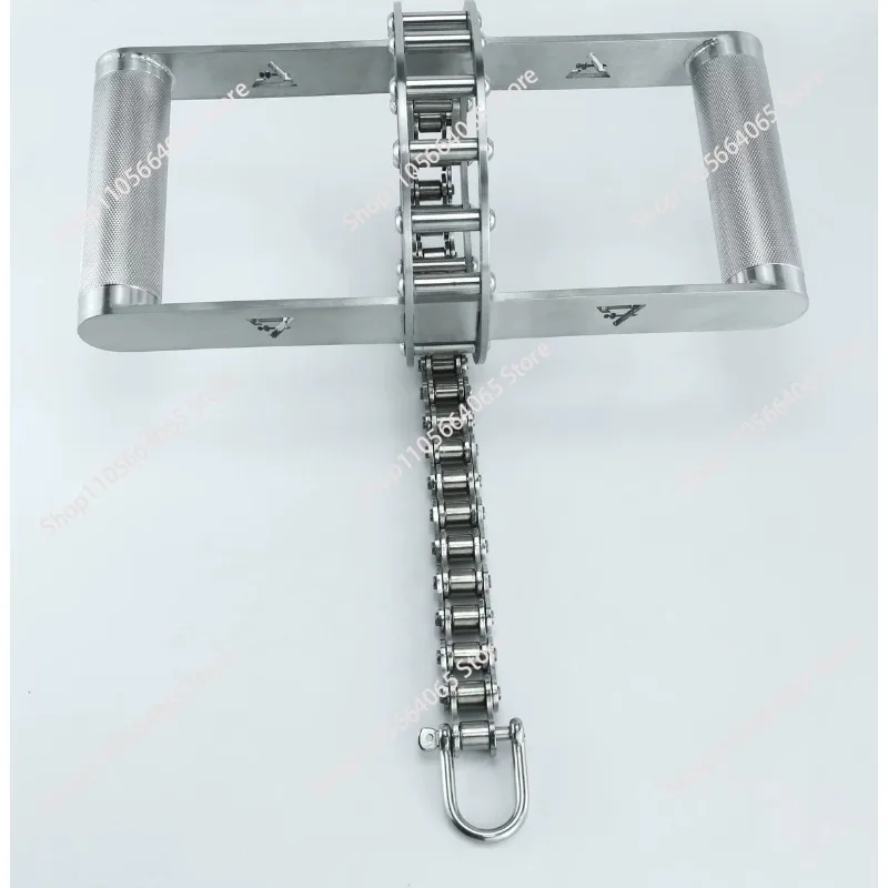 Stainless steel H-shaped stretch handle High pull down Low pull Sitting rowing handle Strength equipment accessories 1pcs