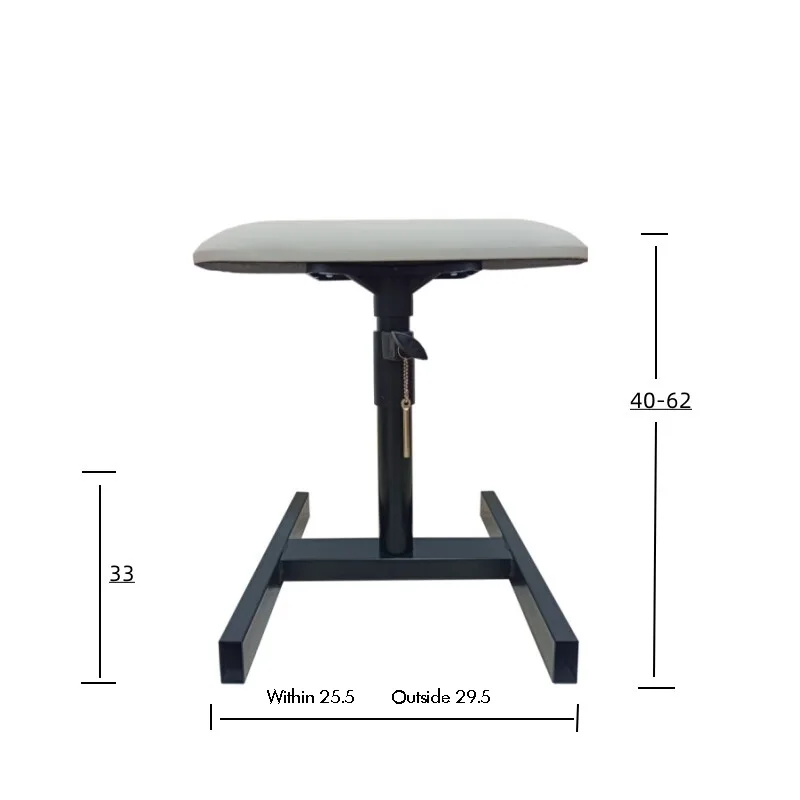 Professional Tripod Footstool Pedicure Stand Medical Manicure Extended Footrest with Lifting Rotating for Home Use