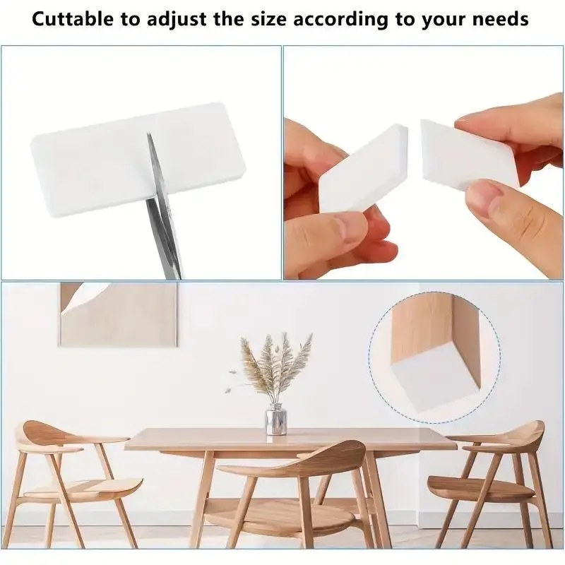 10/20 Sheets EVA Foam Double Sided Tape Wall Stickers, Shockproof Protector for Sofa Bench Wall