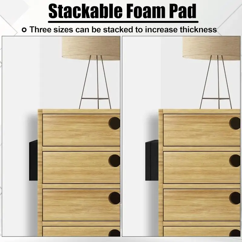 10/20 Sheets EVA Foam Double Sided Tape Wall Stickers, Shockproof Protector for Sofa Bench Wall