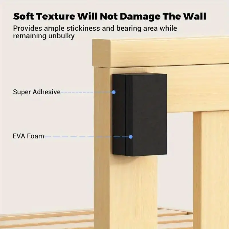 10/20 Sheets EVA Foam Double Sided Tape Wall Stickers, Shockproof Protector for Sofa Bench Wall