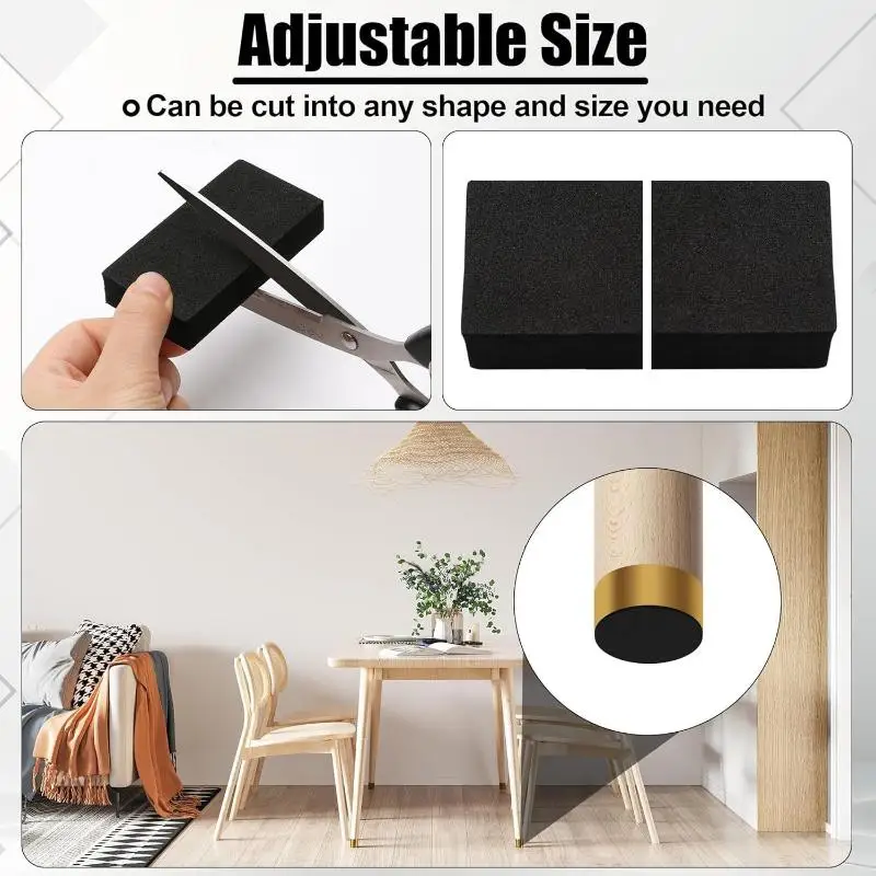 10/20 Sheets EVA Foam Double Sided Tape Wall Stickers, Shockproof Protector for Sofa Bench Wall