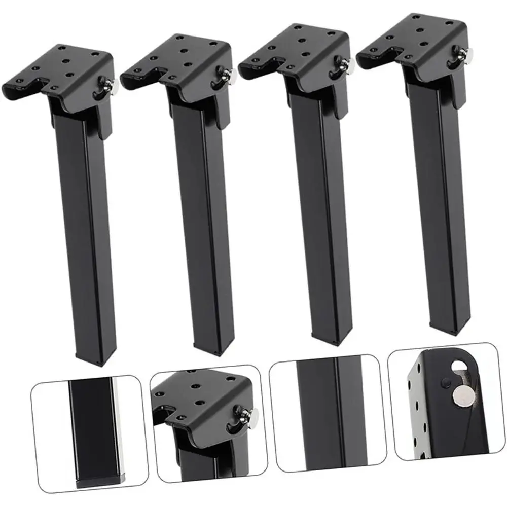 90° Folding Table Leg Replacement Metal DIY Bed Sofa Support Legs Collapsible Table Legs Feet