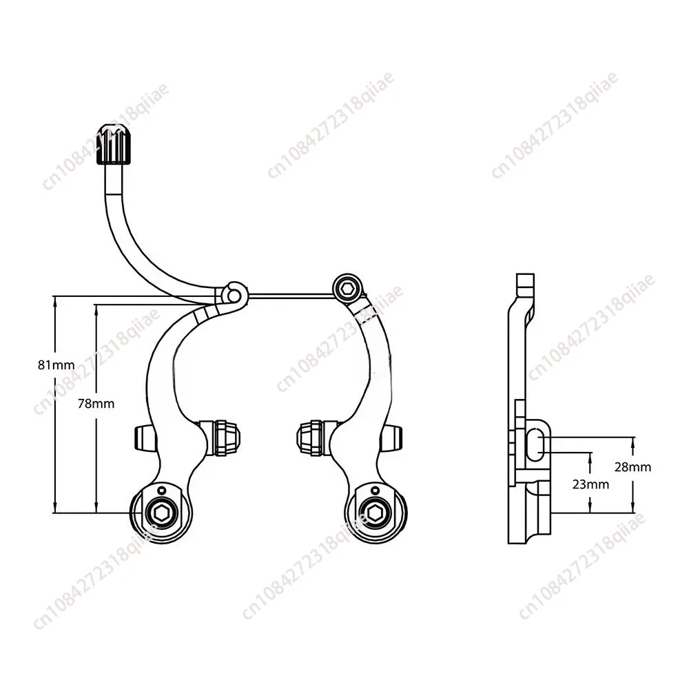 For PAUL COMPONENT Engineering Mini Moto Ultra Light Aluminum Brake V Brake