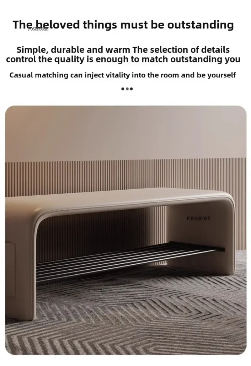 Luxury Shoe Change Stool Door Shoe Cabinet Modern Household Stools Integrated Minimalist Home Furniture Ottomans Bedroom Bench