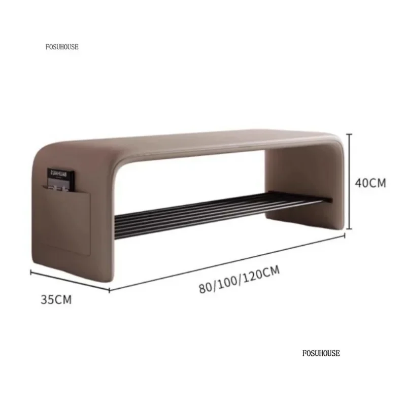 Luxury Shoe Change Stool Door Shoe Cabinet Modern Household Stools Integrated Minimalist Home Furniture Ottomans Bedroom Bench