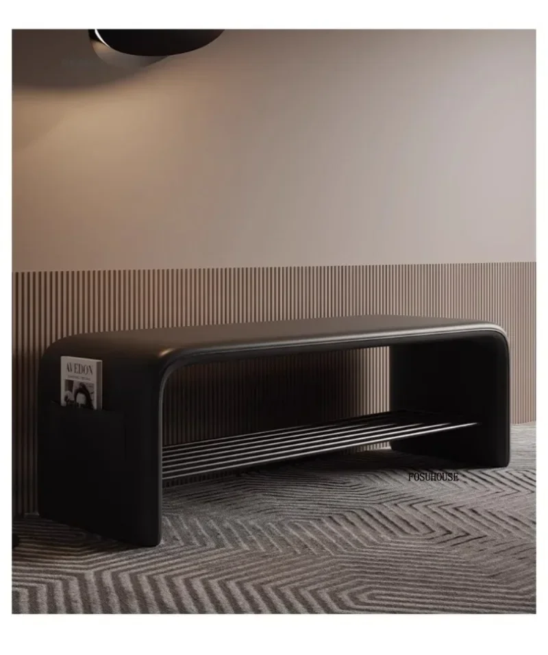 Luxury Shoe Change Stool Door Shoe Cabinet Modern Household Stools Integrated Minimalist Home Furniture Ottomans Bedroom Bench