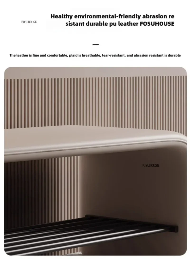 Luxury Shoe Change Stool Door Shoe Cabinet Modern Household Stools Integrated Minimalist Home Furniture Ottomans Bedroom Bench