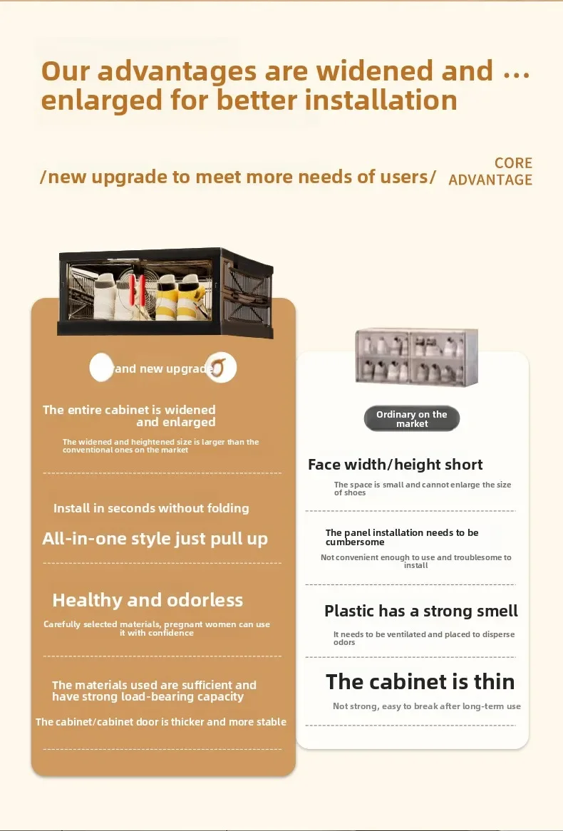 Living Room Shoe Cabinet Multilayer Storage Storage Folding Large Capacity Shelves Household Snack Cabinet Furniture