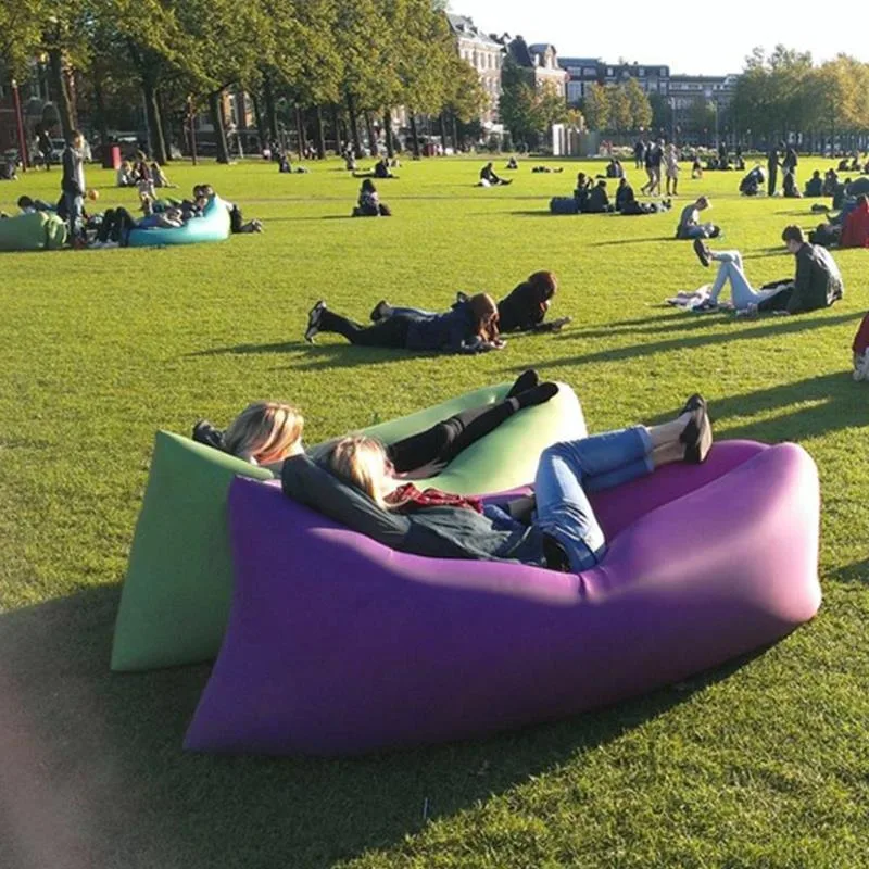 Portable Air Sofa Bed Inflatable Sofa Outdoor Inflatable Bed Outdoor Beach Bed Lazy Inflatable Camping Music Festival Rest Sofa