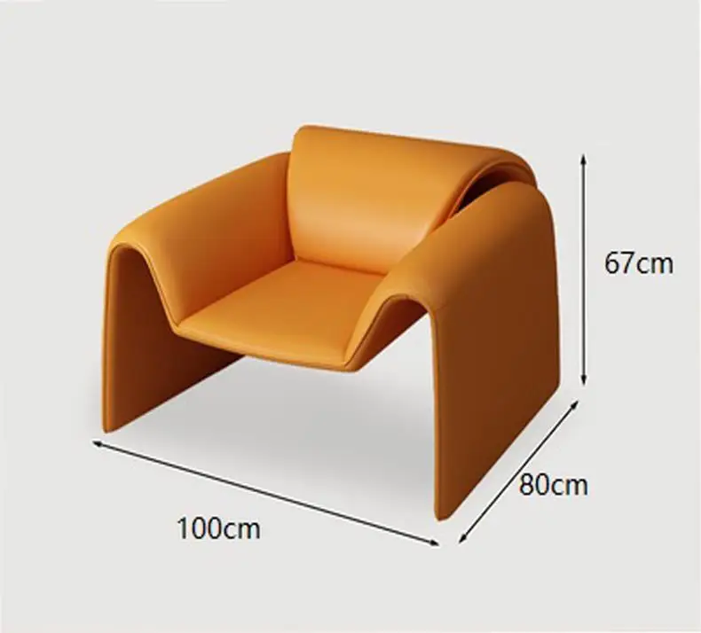 Crab Chair Single Chair Living Room Light Luxury Italian Minimalist High-end Creative Leisure Single Designer Sofa Chair