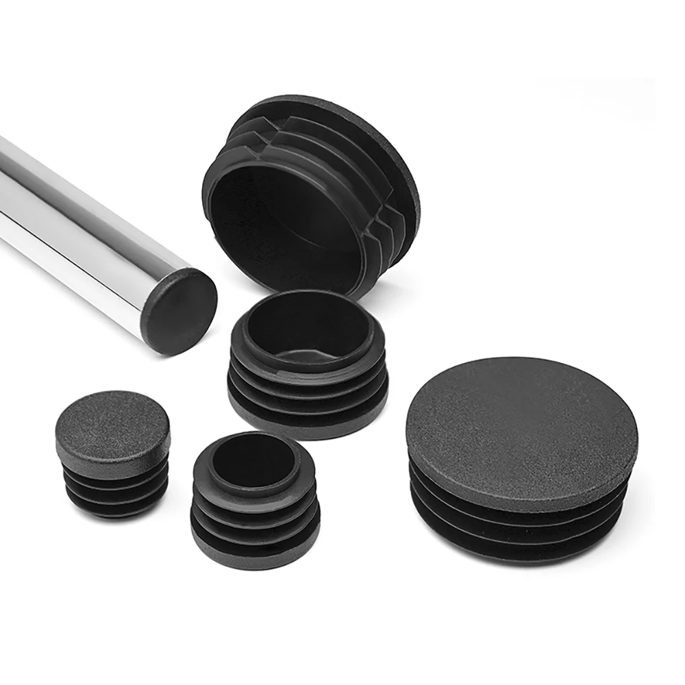 2-100Pcs Round Plastic Blanking End Cap 10mm- 140mm Chair Table Feet Cover Tube Pipe Insert Plugs Bungs Stoppers Round Cap