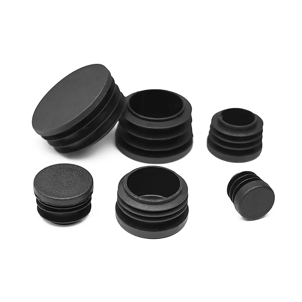 2-100Pcs Round Plastic Blanking End Cap 10mm- 140mm Chair Table Feet Cover Tube Pipe Insert Plugs Bungs Stoppers Round Cap