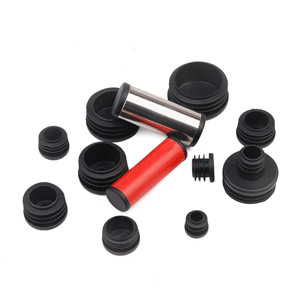 2-100Pcs Round Plastic Blanking End Cap 10mm- 140mm Chair Table Feet Cover Tube Pipe Insert Plugs Bungs Stoppers Round Cap