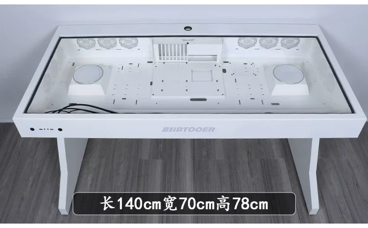 A68 Computer chassis integrated table, two hosts can be installed for two people, cool large chassis table,