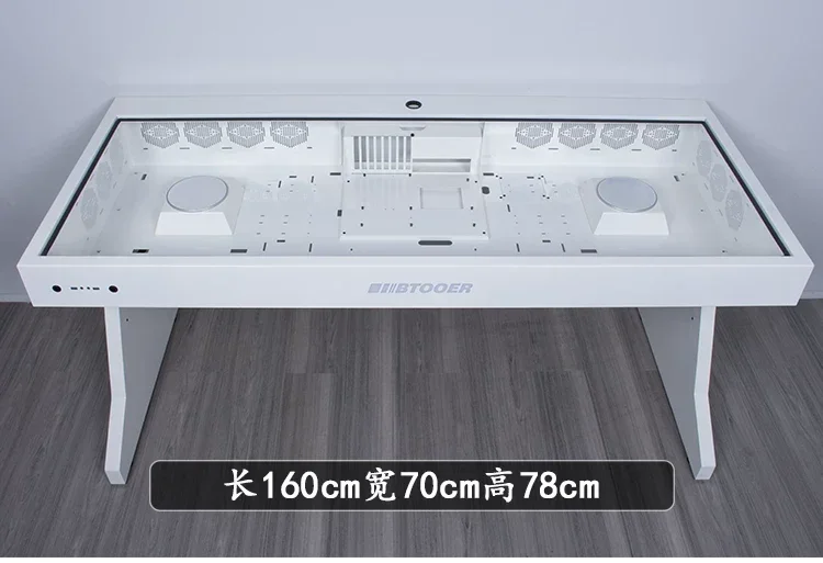A68 Computer chassis integrated table, two hosts can be installed for two people, cool large chassis table,