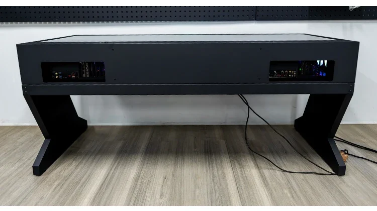 A68 Computer chassis integrated table, two hosts can be installed for two people, cool large chassis table,