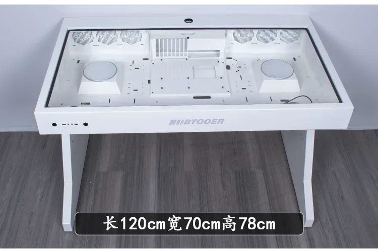 A68 Computer chassis integrated table, two hosts can be installed for two people, cool large chassis table,