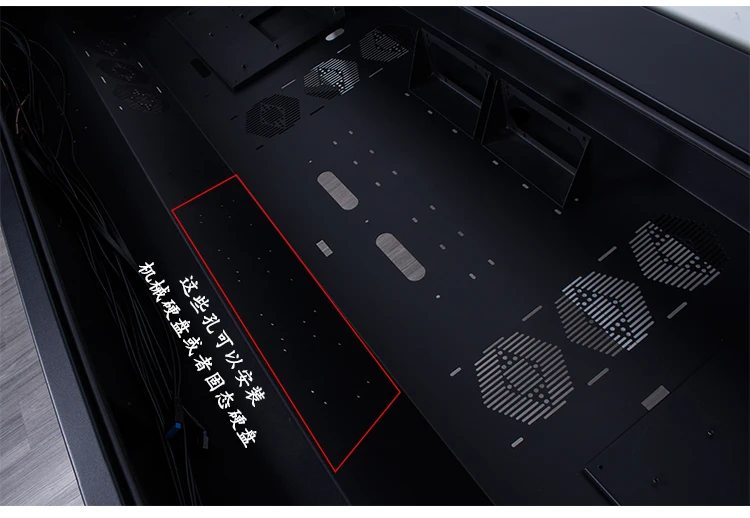 A68 Computer chassis integrated table, two hosts can be installed for two people, cool large chassis table,