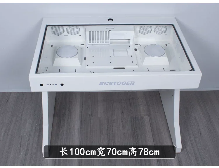 A68 Computer chassis integrated table, two hosts can be installed for two people, cool large chassis table,
