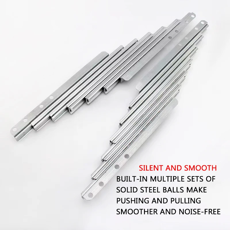 Invisible Dining Table Telescopic Guide Rail Multifunctional Aluminum Alloy Folding Bar Extension Slide Rail