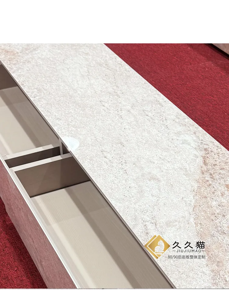 Minimalist Beige Tv Cabinet Storage Narrow Unique Designer Living Room Tv Stand White Nordic Meuble De Television Furniture Home