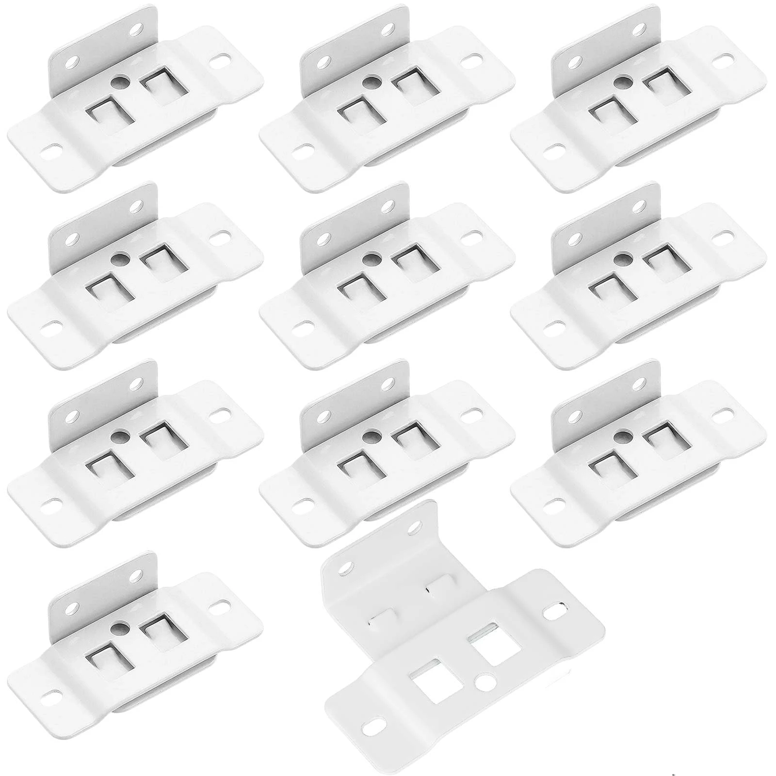 4 Pairs Metal Fixing Buckle Two in One Insert Furniture Laminate L Shaped 90 Degree Connector Bracket Hardware Easy Install Home