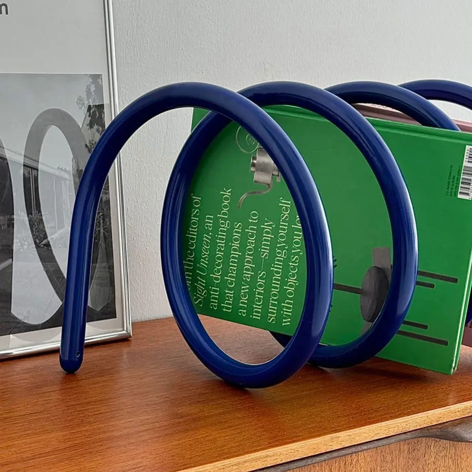 Shelf Small Storage Office Table with Books CD Discs Countertop Finishing Shelf Desktop Bookshelf
