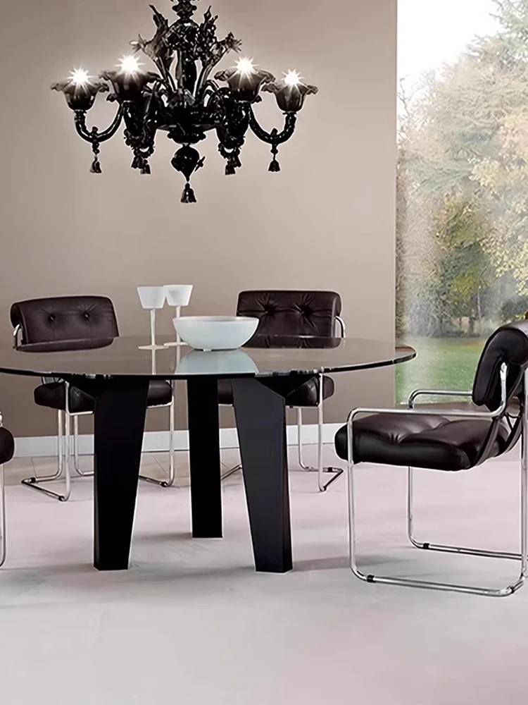 Modern Dining Chairs Leather Luxury Dining Chair Living Room Office Conference Armchair Soft Stool Interior Home Furniture
