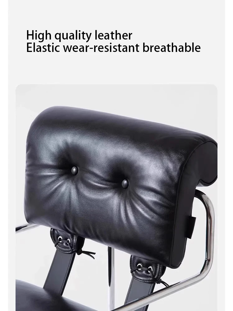 Modern Dining Chairs Leather Luxury Dining Chair Living Room Office Conference Armchair Soft Stool Interior Home Furniture