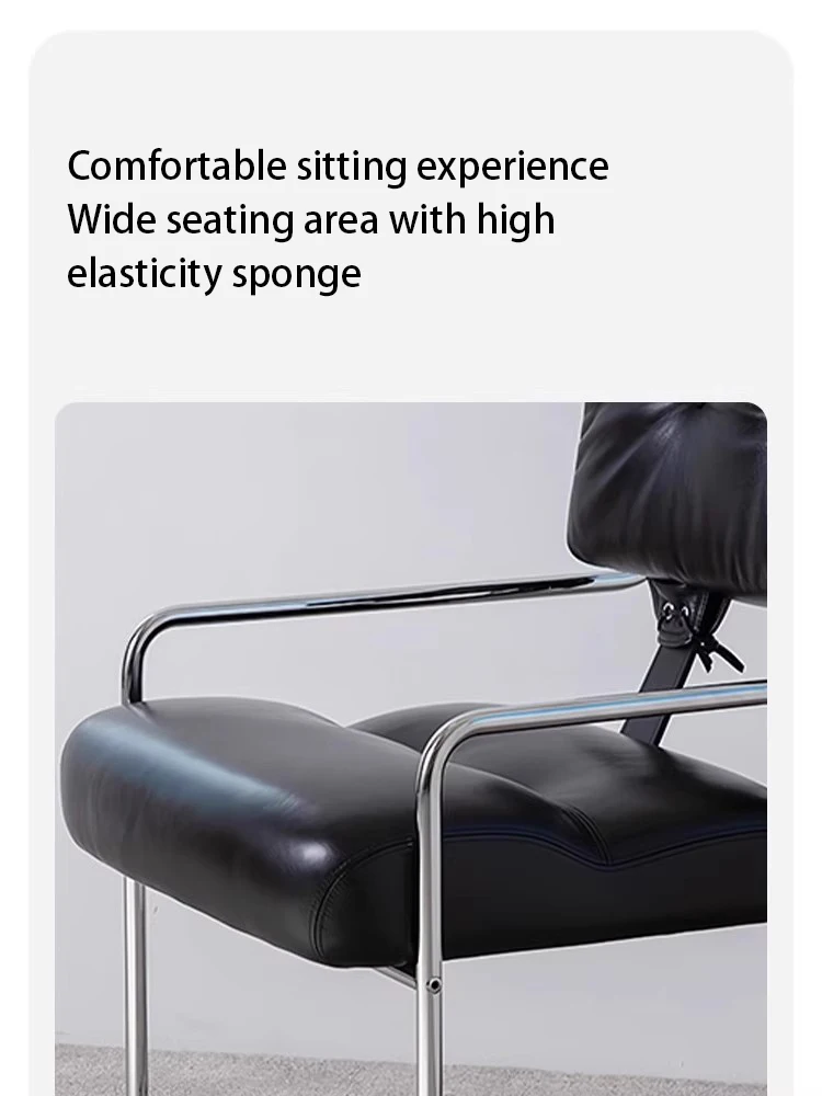 Modern Dining Chairs Leather Luxury Dining Chair Living Room Office Conference Armchair Soft Stool Interior Home Furniture
