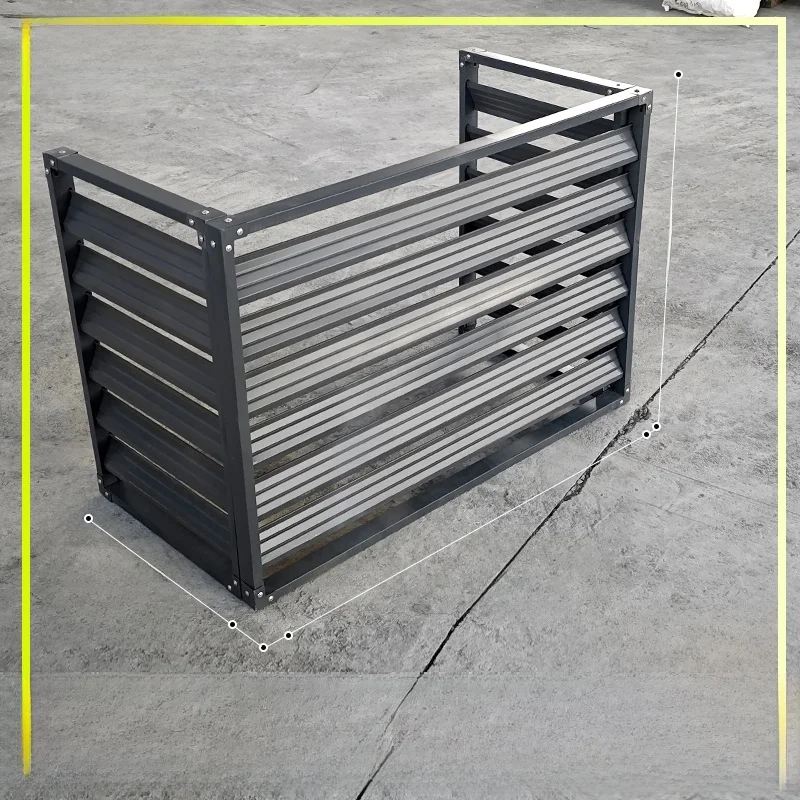 Aluminum Alloy Air Conditioner Outdoor Unit Protective Cover Weatherproof Ventilated Welded Fence Exterior Wall Renovationone