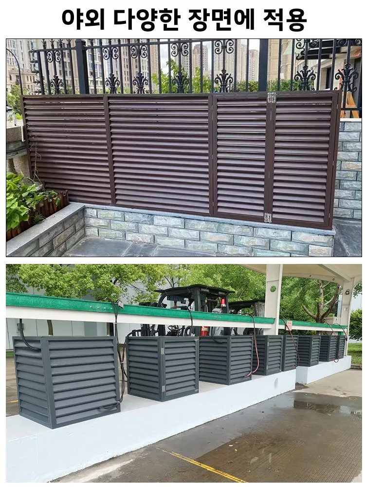 Aluminum Alloy Air Conditioner Outdoor Unit Protective Cover Weatherproof Ventilated Welded Fence Exterior Wall Renovationone