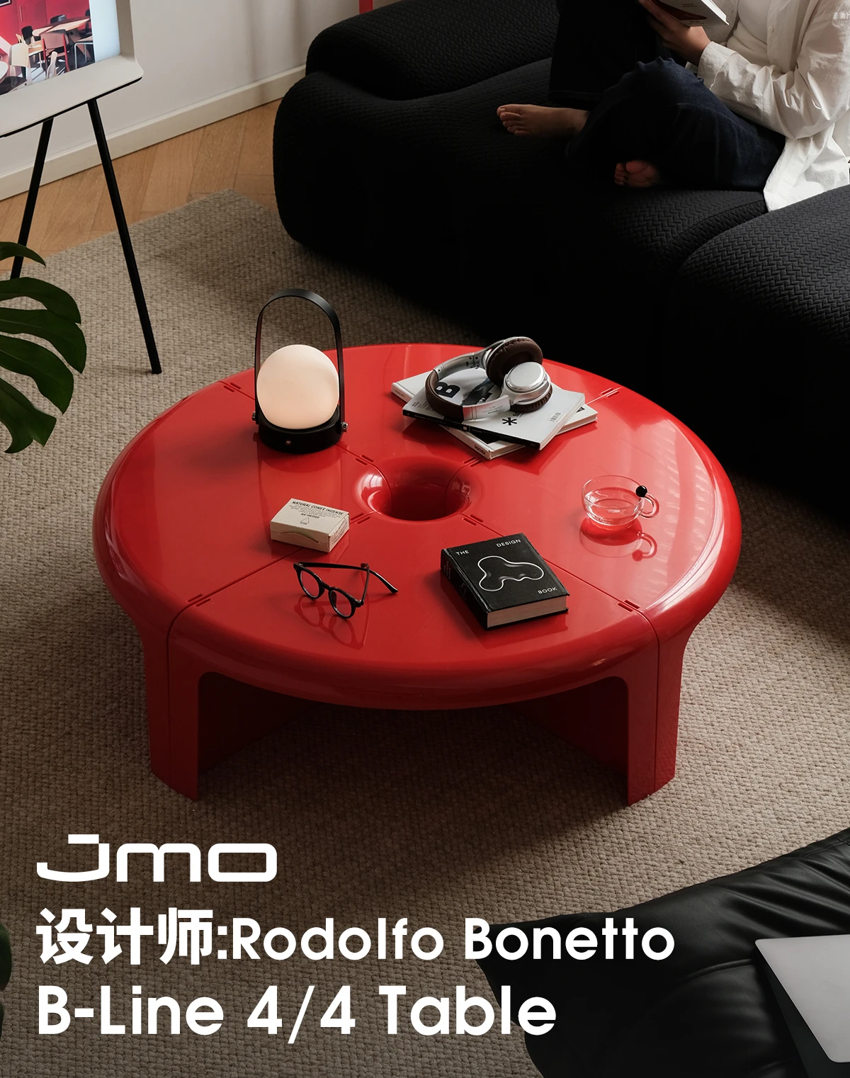 Splicable Round Plastic Coffee Table Macaron Pastel Color Detachable Low Tea Table Minimalist Living Room Center Table